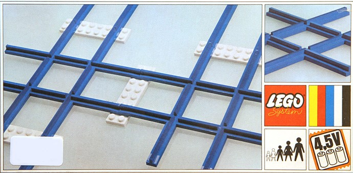 LEGO 155 Cross Rails, Straight Track and Base Plates