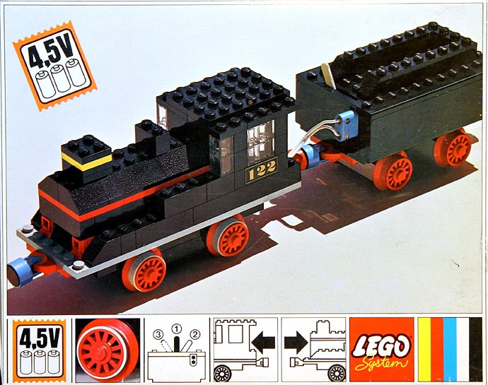 LEGO 122 - Locomotive and tender