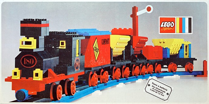 LEGO 180 - 4.5V Train with 5 Wagons