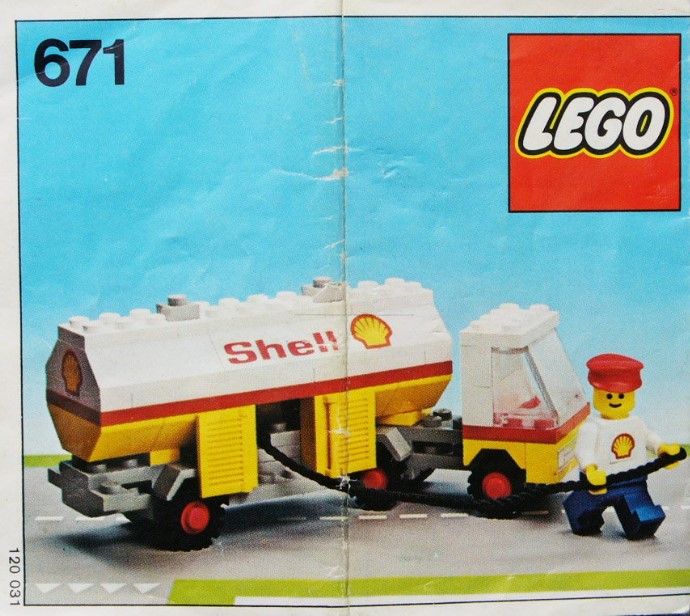 LEGO 671 - Shell Petrol Tanker