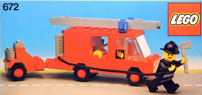 LEGO 672 Fire Engine and Trailer