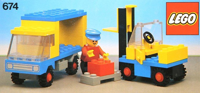 LEGO 674 - Forklift and Truck