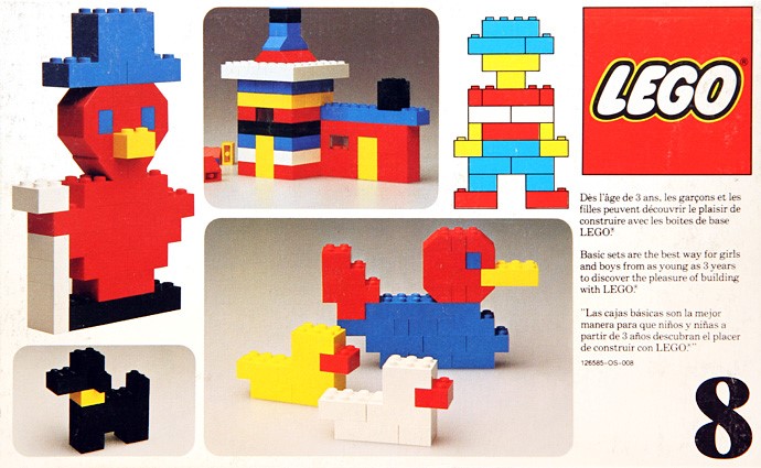 LEGO 8 Basic Building Set, 3+