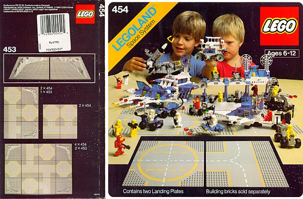 LEGO 454 - Two Lunar Landing Plates