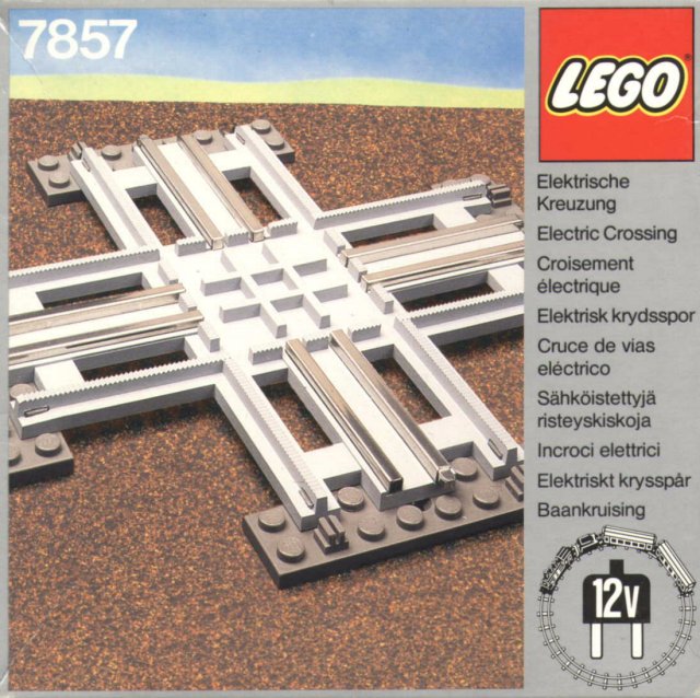 LEGO 7857 - Crossing, Electric Rails Grey 12 V