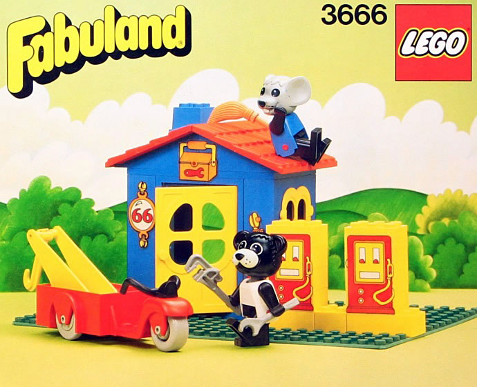 LEGO 3666 Billy Bear and Mortimer Mouse's  Service Station
