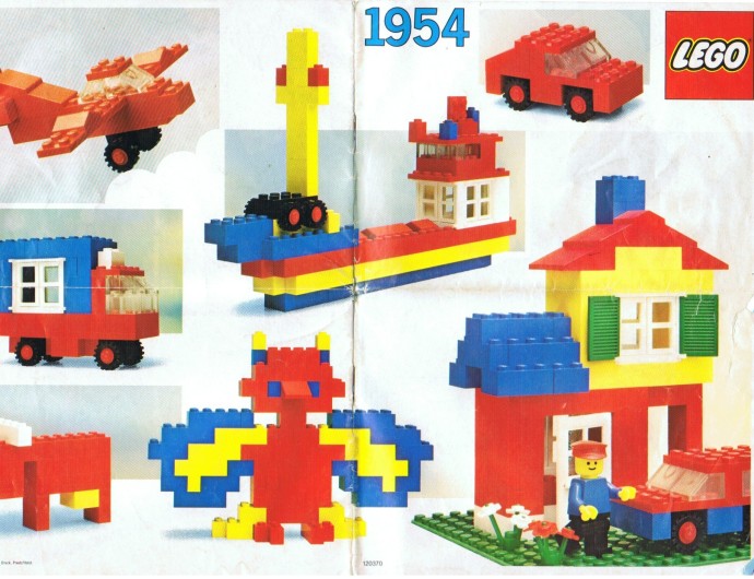 LEGO 1954 Basic Set with Storage Case