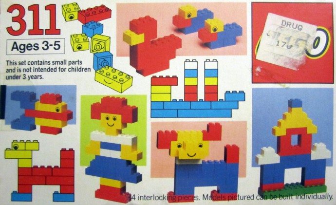 LEGO 311 Basic Building Set, 3+