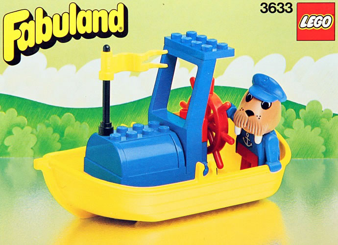 LEGO 3633 Motor Boat with Walter Walrus