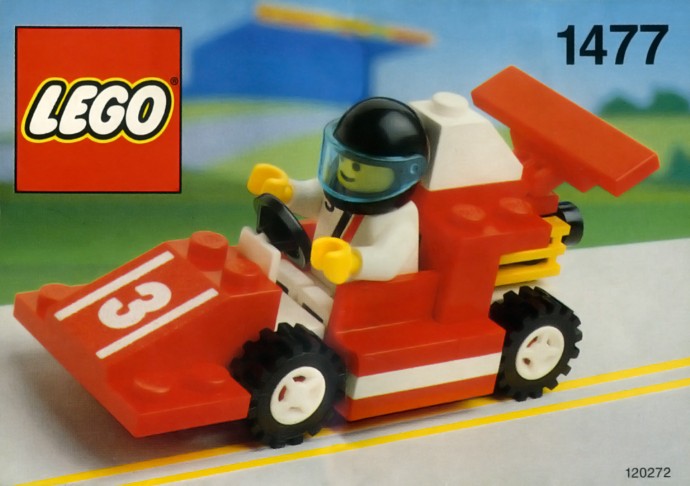 LEGO 1477 - Red Race Car Number 3