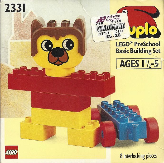 LEGO 2331 - Barney, The Skateboard Bear
