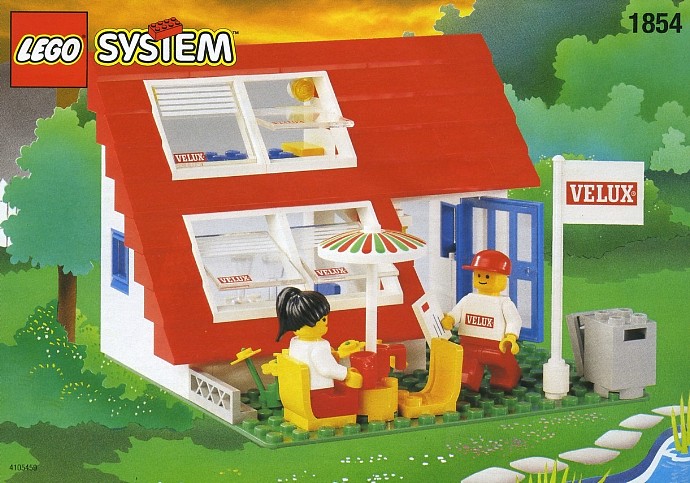 LEGO 1854 House with Roof-Windows