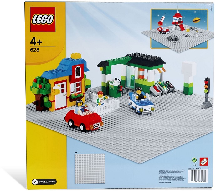 LEGO 628 X-Large Baseplate Grey