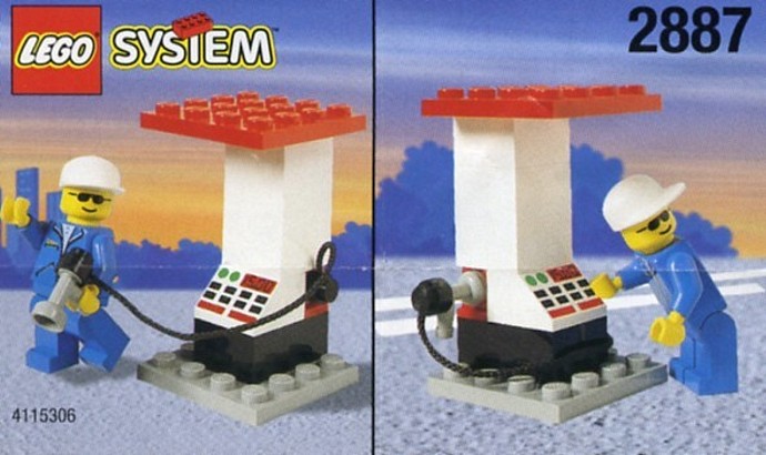 LEGO 2887 - Petrol Station Attendant and Pump