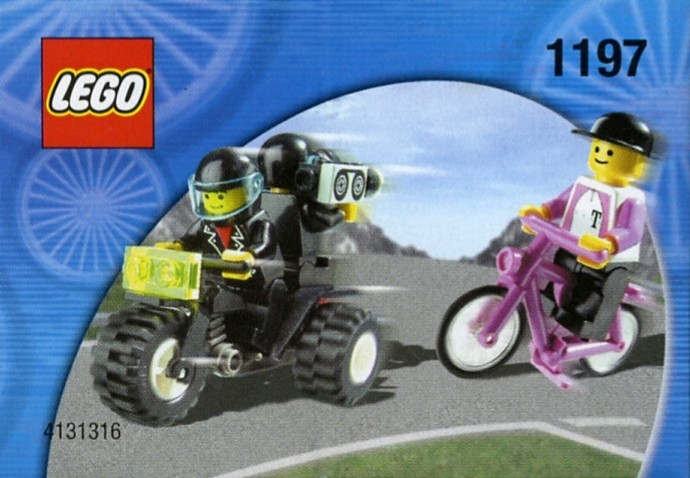 LEGO 1197 Telekom Race Cyclist and Television Motorbike