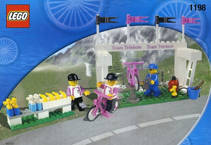 LEGO 1198 Telekom Race Cyclists and Service Crew