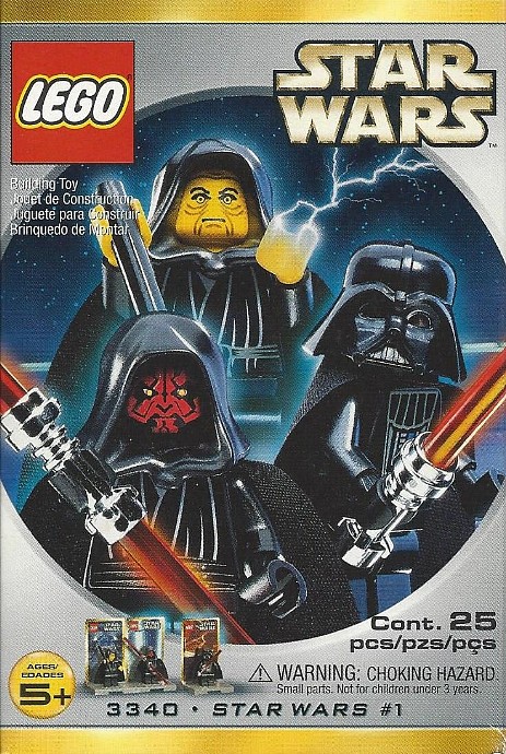 LEGO 3340 - Emperor Palpatine, Darth Maul and Darth Vader Minifig Pack - Star Wars #1