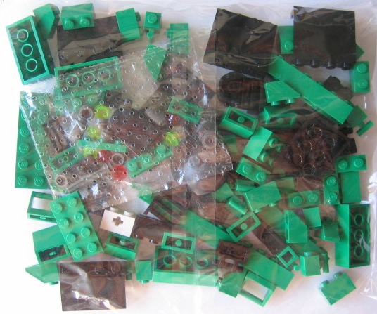 LEGO 3744 - Locomotive Green Bricks