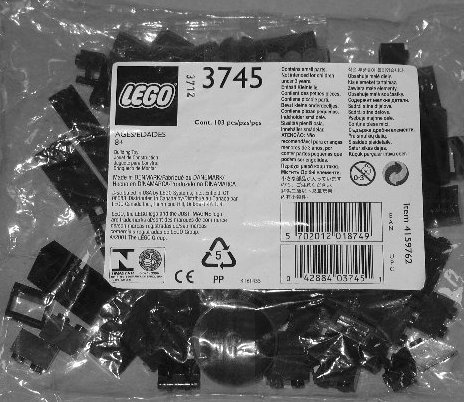LEGO 3745 - Locomotive Black Bricks