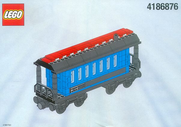 LEGO 4186876 - Blue Passenger Wagon