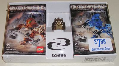 LEGO 65296 Bionicle twin-pack with gold mask