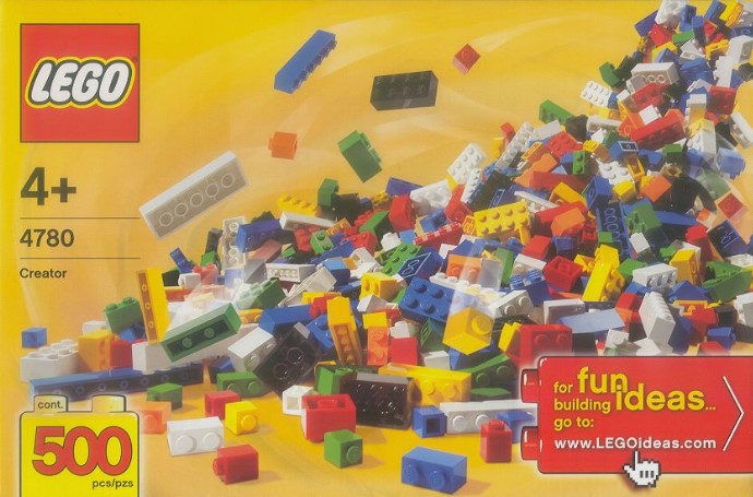 LEGO 4780 Bulk Set - 500 bricks