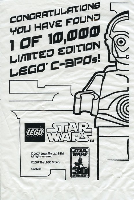 LEGO 4521221 - Gold chrome plated C-3PO