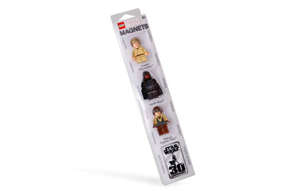 LEGO 852086 Star Wars Magnet Set: Darth Maul, Anakin and Naboo Fighter Pilot