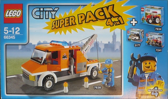 LEGO 66345 - City Super Pack 4 in 1