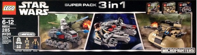 LEGO 66514 - Microfighter Super Pack 3 in 1