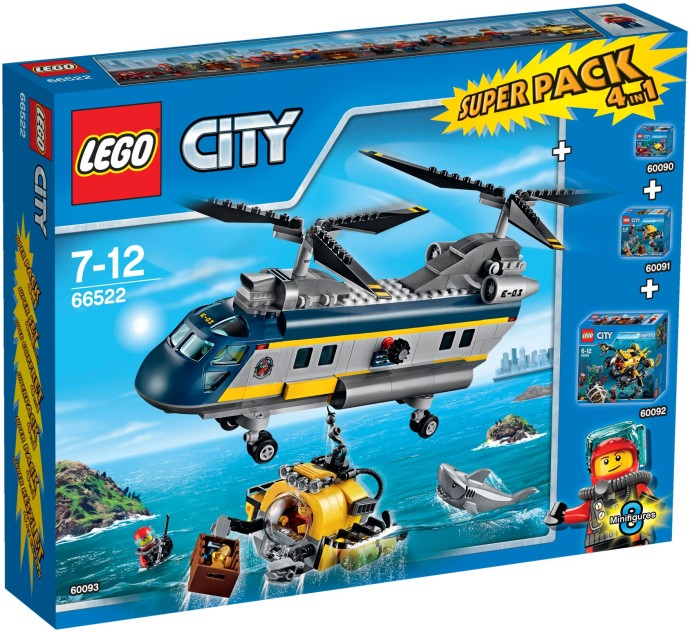 LEGO 66522 Deep Sea Explorers Super Pack 4-in-1