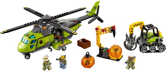 LEGO 60123 - Volcano Supply Helicopter