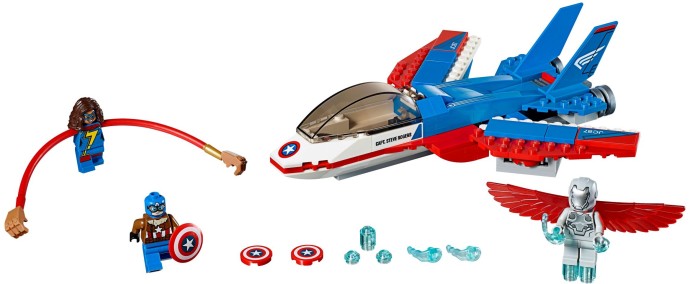 LEGO 76076 Captain America Jet Pursuit
