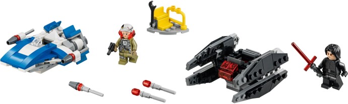LEGO 75196 - A-Wing vs. TIE Silencer Microfighters