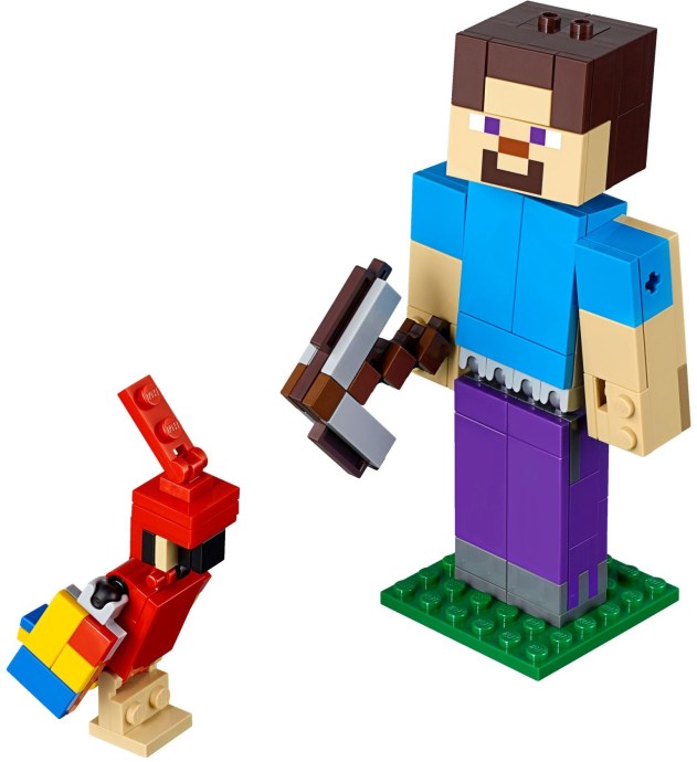LEGO 21148 - Minecraft Steve BigFig with Parrot