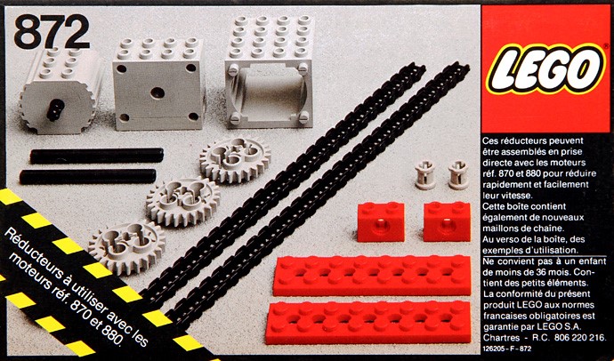 LEGO 872 - Two Gear Blocks
