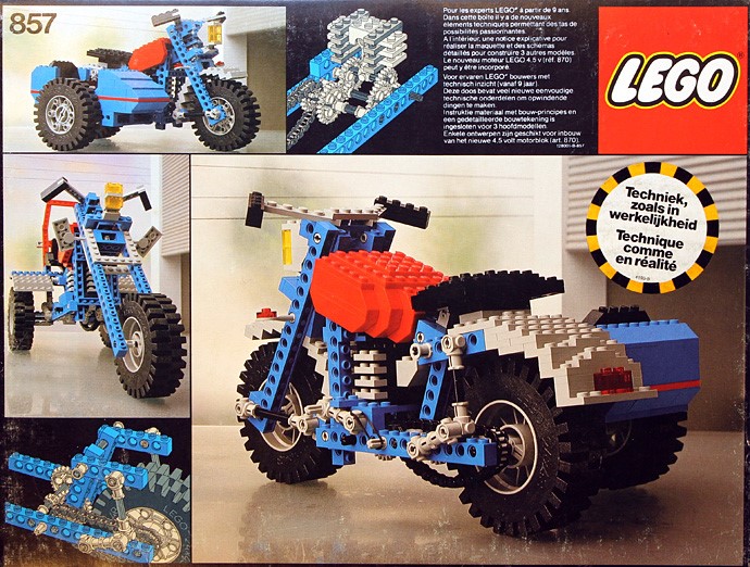 LEGO 857 - Motorbike with Sidecar
