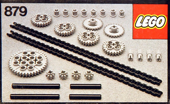 LEGO 879 - Gear Wheels with Chain Links