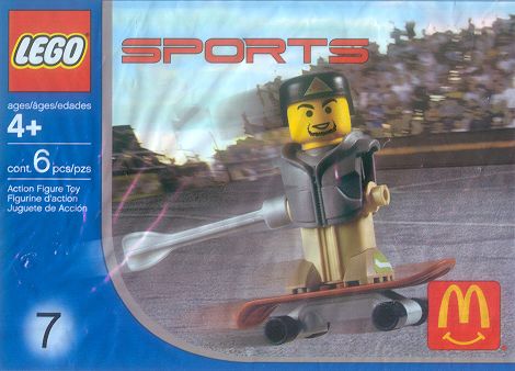 LEGO 7921 Snowboarder, Grey Vest