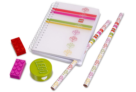 LEGO 851910 - Classic Stripes Pink Stationery Set