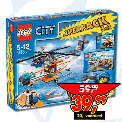 LEGO 66306 - City Super Pack 3 in 1