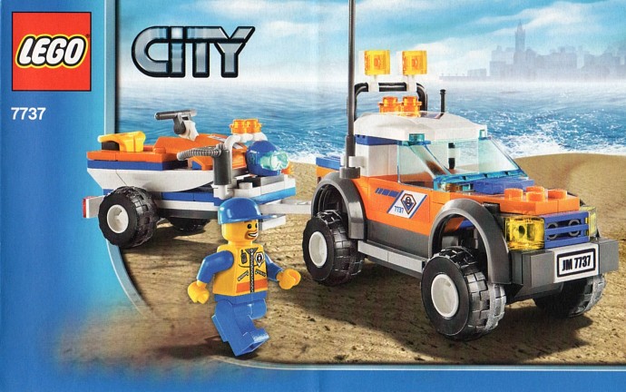 LEGO 7737 Coast Guard 4WD & Jet Scooter