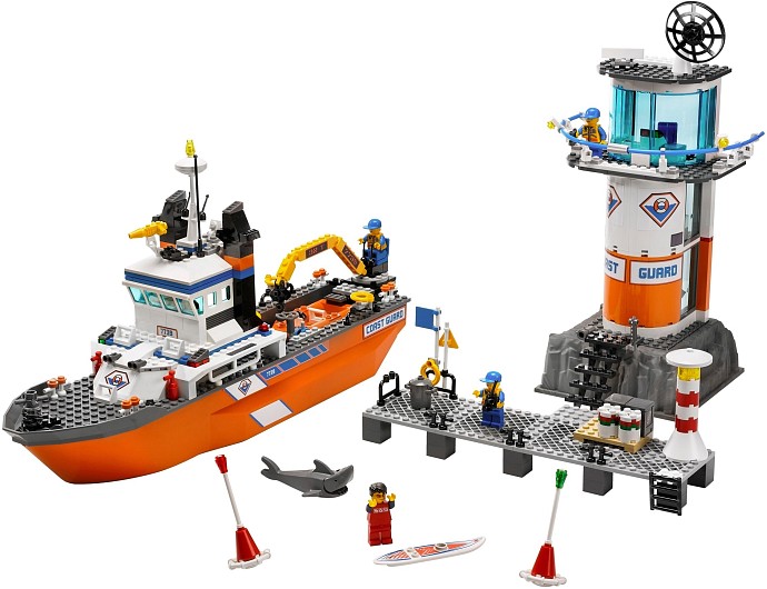 LEGO 7739 - Coast Guard Patrol Boat & Tower