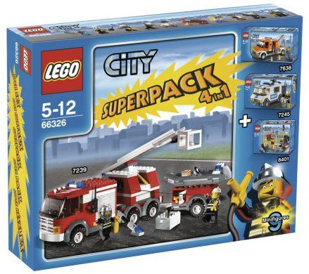 LEGO 66326 - City Super Pack 4 in 1
