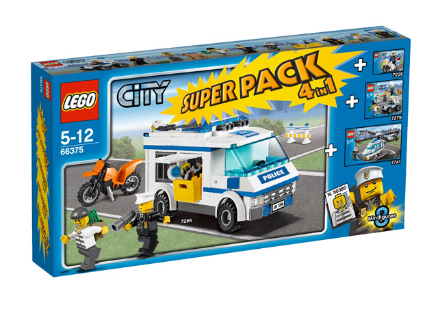 LEGO 66375 - City Super Pack 4 in 1