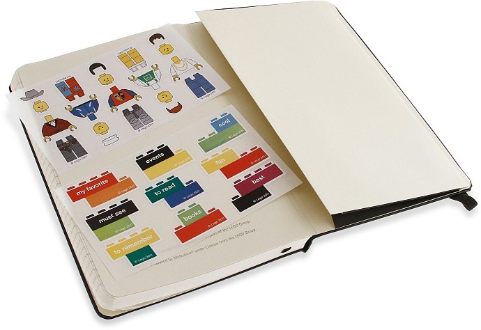 LEGO 5001126 - Moleskine notebook black brick, ruled, large 