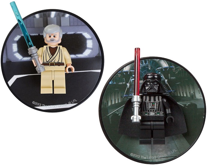 LEGO 5002823 Darth Vader and Obi Wan Kenobi magnet set