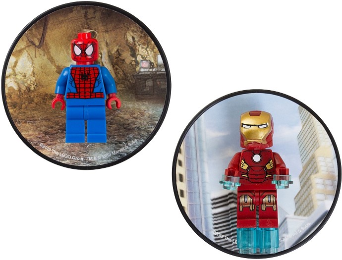 LEGO 5002827 Magnet Set: Spiderman and Iron Man