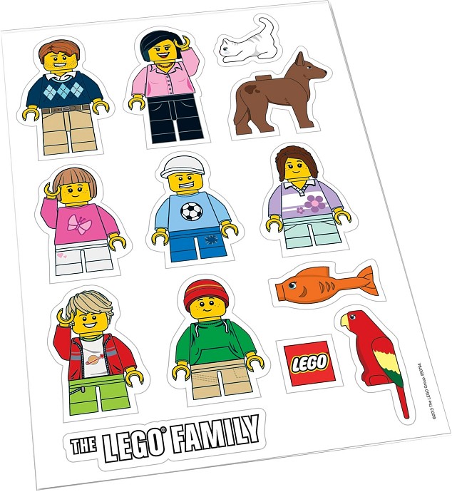 LEGO 850794 - LEGO Family Car Stickers
