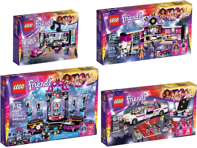 Rundt om Reklame udvande LEGO 5004809 Friends Pop Star Collection Set Information -  BrickInvesting.com